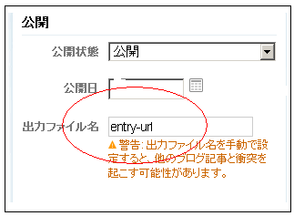 エントリー出力